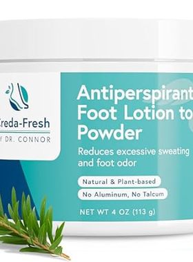 Foot Lotion to Powder for Excessive Sweating - Plant Base
