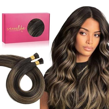 WENNALIFE I Tip Hair Extensions Human Hair， 50g 100s 14 I