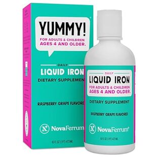 NovaFerrum Yummy 16 Fl Oz | Liquid Iron Supplement for Ki