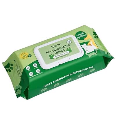 Dog Wipes， 100 Count Pet Grooming Wipes， Conditioning Shi