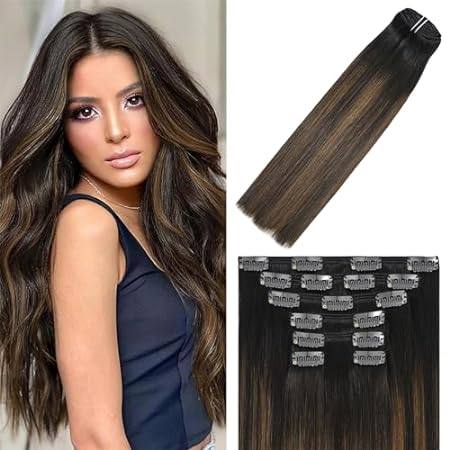 WindTouch Clip in Hair Extensions Human Hair Extensions 1