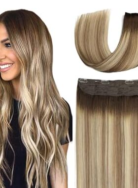 SURNEL Wire Hair Extensions Real Human Hair 14 inch 65g O