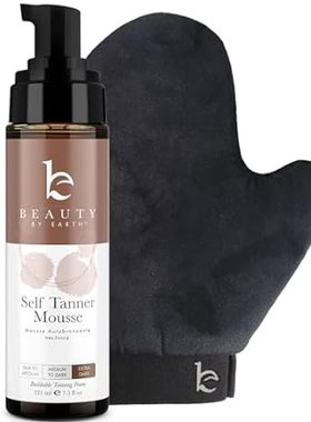 Self Tanner Tanning Mousse Kit - USA Made with Natural &a