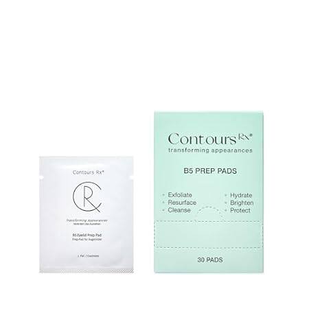 Contours Rx B5 Eyelid Prep Pads， 30 Count - Exfoliating S