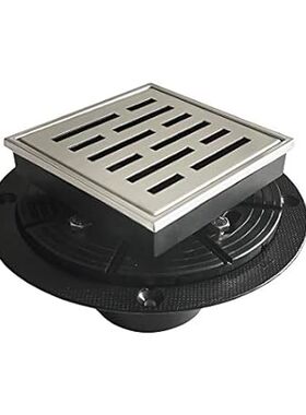 Neodrain Square Shower Drain， 4 inch Stainless Steel 304