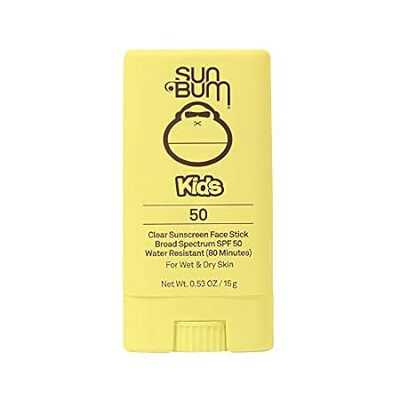 Sun Bum Kids SPF 50 Clear Sunscreen Face Stick | Wet or D