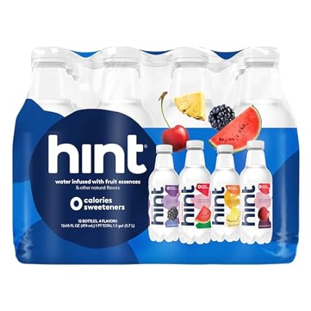 Hint Water Best Sellers Pack (Pack of 12)， 16 Ounce Bottl
