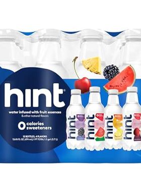 Hint Water Best Sellers Pack (Pack of 12)， 16 Ounce Bottl