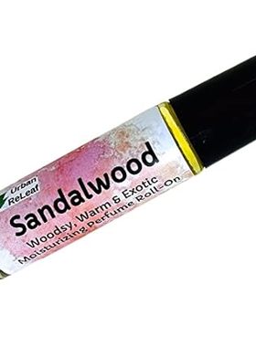 Urban ReLeaf Sandalwood Perfume Oil Roll-On. Woodsy， Warm