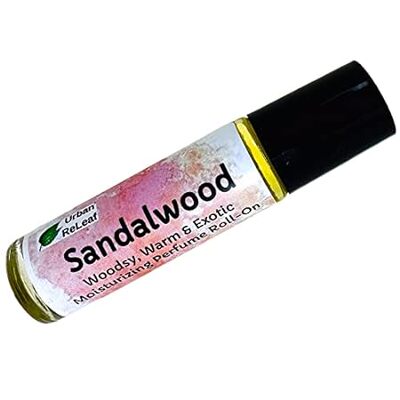 Urban ReLeaf Sandalwood Perfume Oil Roll-On. Woodsy， Warm