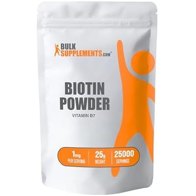 BulkSupplements.com Pure Biotin Powder - Vitamin B7， Biot