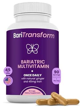Bariatric Multivitamin with Iron Capsule – 90 Ct – Bariat