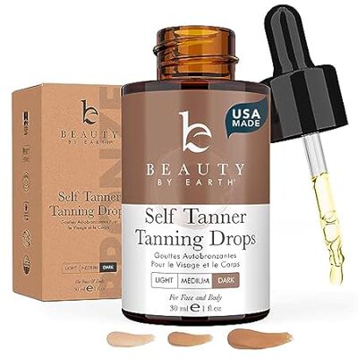 Self Tanning Drops - Face Tanner Drops Ultra Dark - Bronz