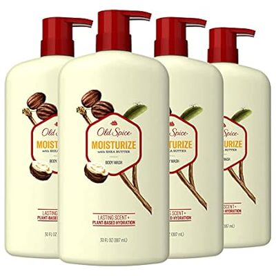 Old Spice Men's Body Wash Moisturize with Shea Butter， 30