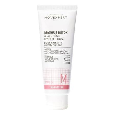 Detox Mask With Creamy Pink Clay - Cleanses Facial Pores