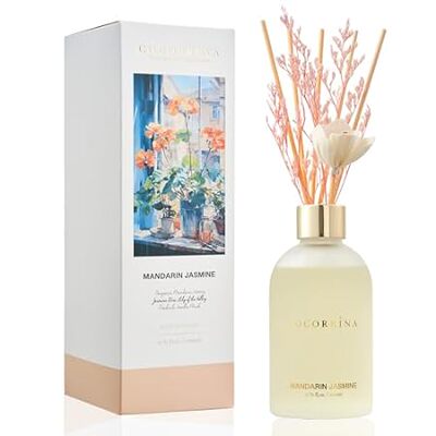 COCORRíNA Reed Diffuser - Mandarin Jasmine 6.76 oz Flower