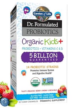 Garden of Life Dr. Formulated Probiotics for Kids， Organi