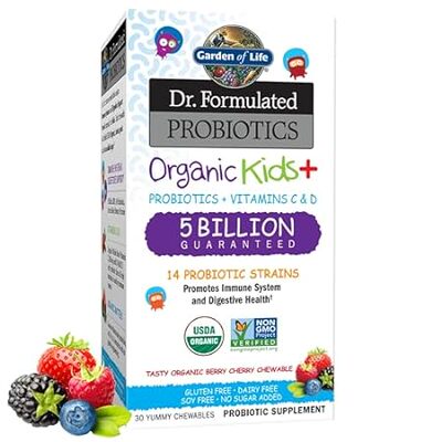 Garden of Life Dr. Formulated Probiotics for Kids， Organi