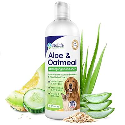 Oatmeal Dog Conditioner for Dry Itchy Skin with Soothing