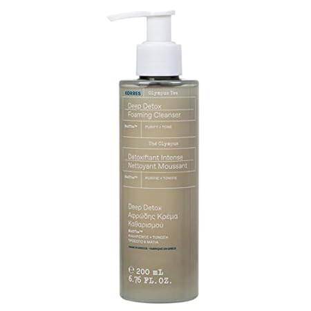 KORRES Olympus Tea Foaming Cream Cleanser， 6.76 Fl oz.