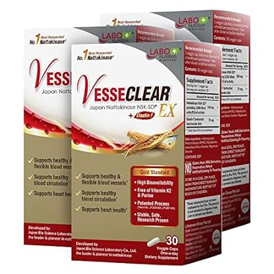 LABO Nutrition VesseCLEAR EX: Nattokinase NSK-SD+Elastin