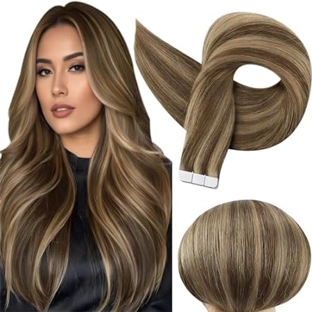 Full Shine Tape in Extensions Human Hair Tape in Real Hai