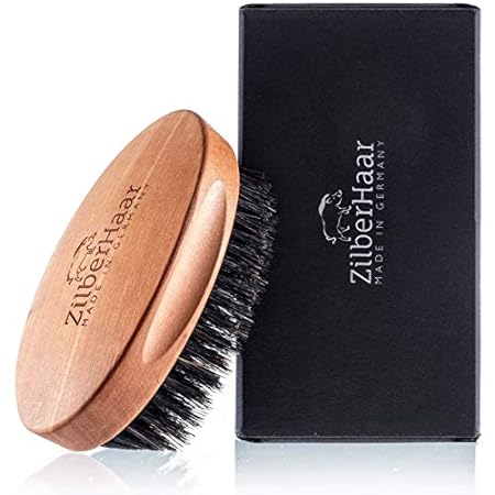 ZilberHaar – Men's Hair Brush Stiff – Slanted Bristles fo