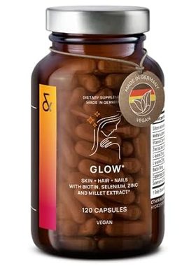 CLAV? Glow Hair Vitamins with Biotin 10000mcg - Vegan Hai