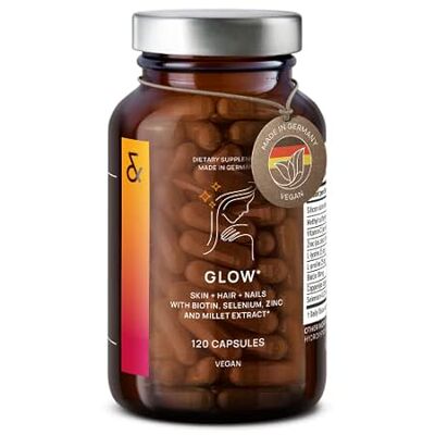 CLAV? Glow Hair Vitamins with Biotin 10000mcg - Vegan Hai
