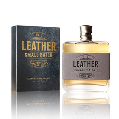 Tru Western Leather #2 Small Batch Men's Cologne， 3.4 fl