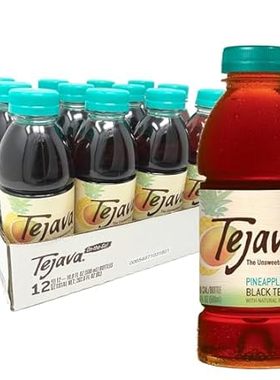 Tejava Pineapple Mango Black Iced Tea， 12 Pack， 16.7oz PE