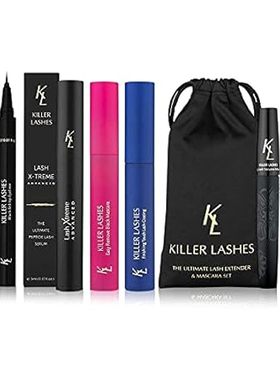 KL KILLER LASHES Eyelash Growth Serum， Mascara Black and