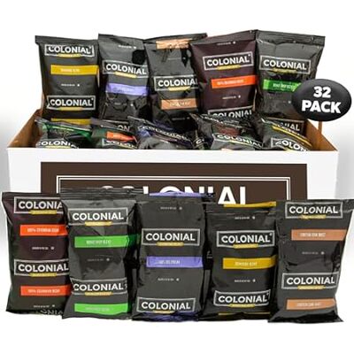 Colonial Coffee Packets， Pre Ground Assorted Variety Coff