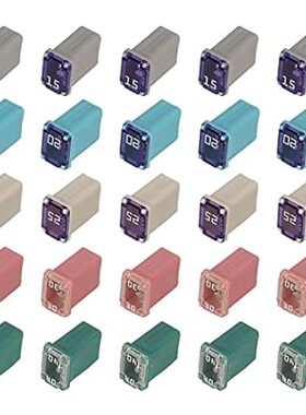 25 pcs Automotive MCASE Mini Box Shaped Cartridge Fuse Ki