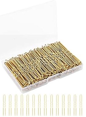BEoffer U Shaped Hair Pins， 200 Count of Buns Waved Hair