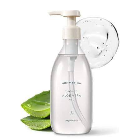AROMATICA Organic Aloe Vera Gel 10.14oz/300ml， After Sun