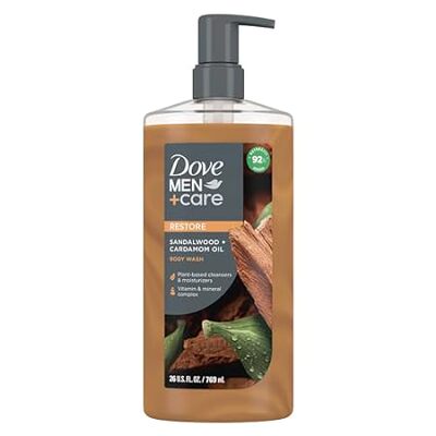 Dove Men+Care Body Wash Sandalwood + Cardamom Oil to Rebu