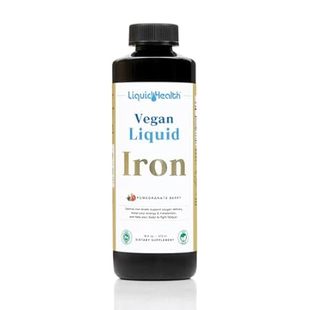 LIQUIDHEALTH Vegan Liquid Iron Supplement with SunActive