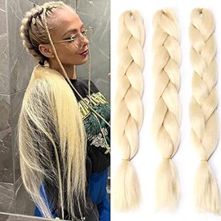Blonde (613#) Braiding Hair Extensions Blonde Braid Croch