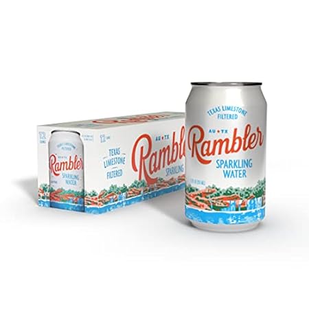 AUTX RAMBLER Original Sparkling Water， 12-Pack， 12oz Cans