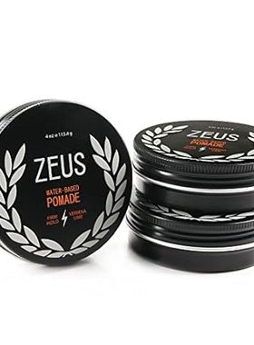 ZEUS Firm Hold Pomade， Water Based Firm Hold Hair Styling