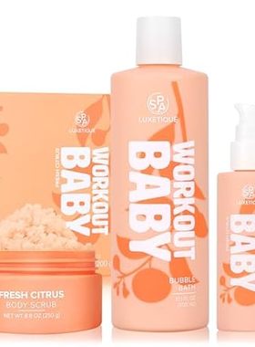 Gift Sets for Women， Spa Luxetique 3 Pcs Citrus Bath and