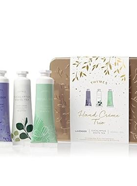 Thymes Hand Cream Trio - Lavender， Eucalyptus White Tea &