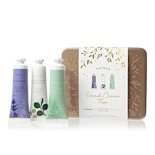 Thymes Hand Cream Trio - Lavender， Eucalyptus White Tea &