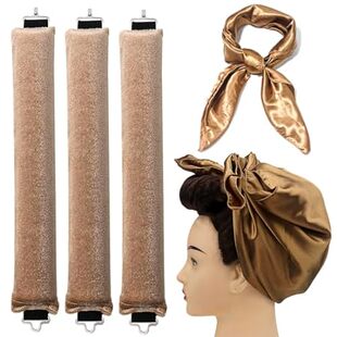 Heatless Hair Curler Overnight Blowout Rods Jumbo, Heatle