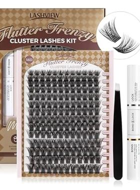 LASHVIEW 56D Diy Lash Extension Kit，Cluster Eyelash Exten
