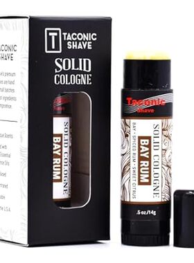 Taconic Shave All-Natural Bay Rum Scent Men's Solid Colog