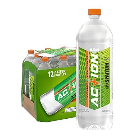 Ac+ion Charged Alkaline Water， 1 Liter， Water Bottle， 12