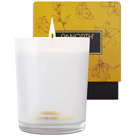 96NORTH | Pure Vanilla Candle | 100% Natural Soy Wax | Ja
