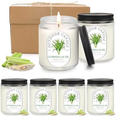 Citronella Candles Outdoor， 45oz 300H Large Citronella Ca